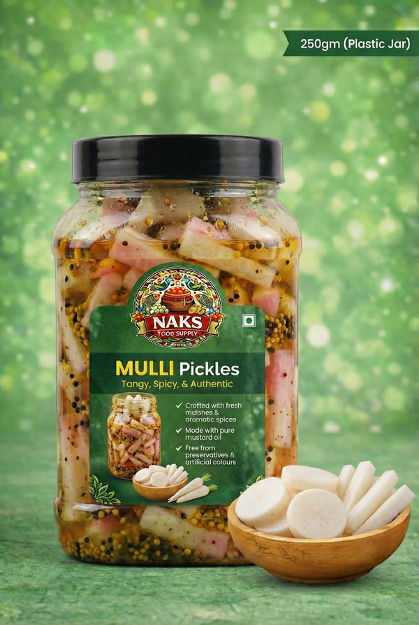 🥬 NAKS Food Supply – Mulli Pickle (Radish Pickle)